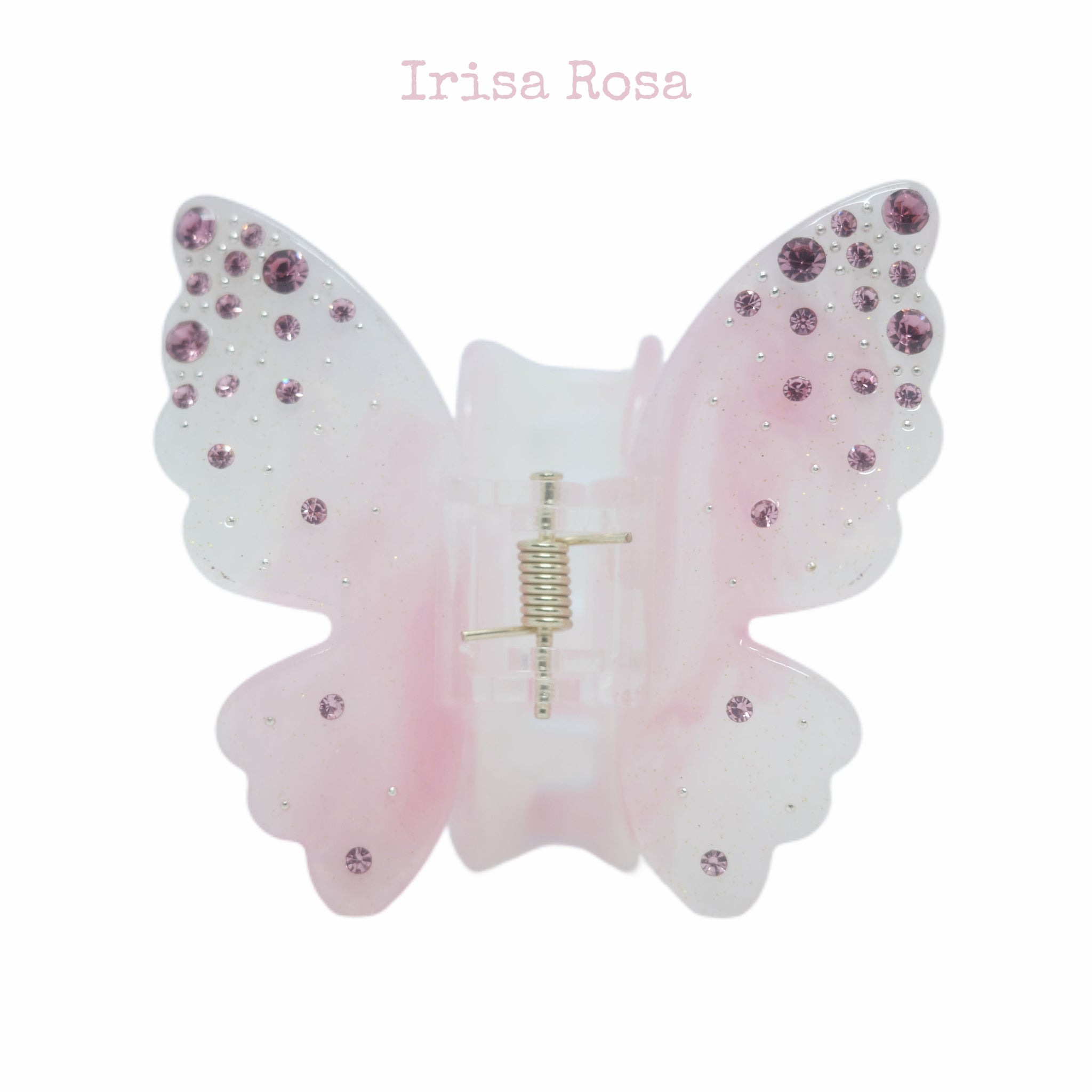 Sparkle Flutter Claw in Pink