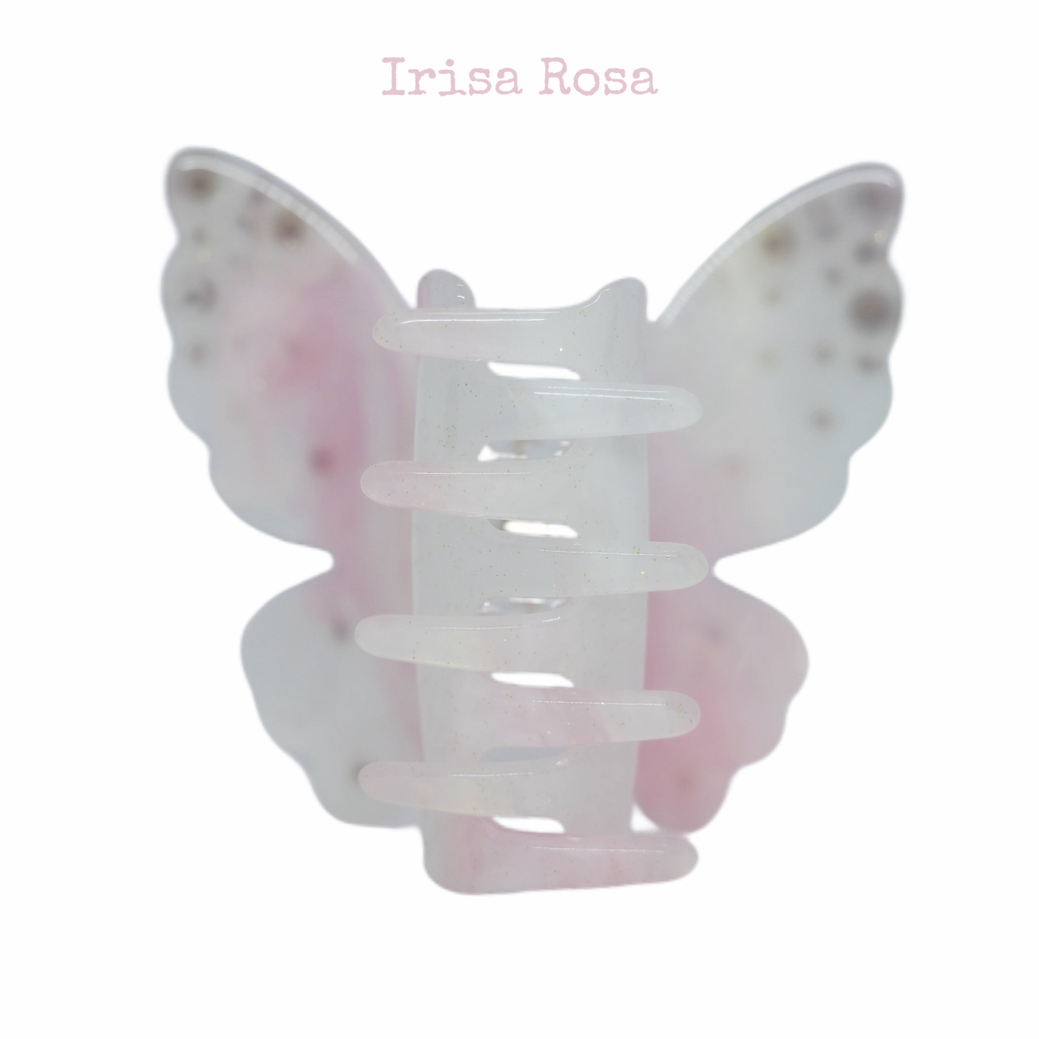 Sparkle Flutter Claw in Pink