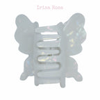 Flutter Duo Clip in White