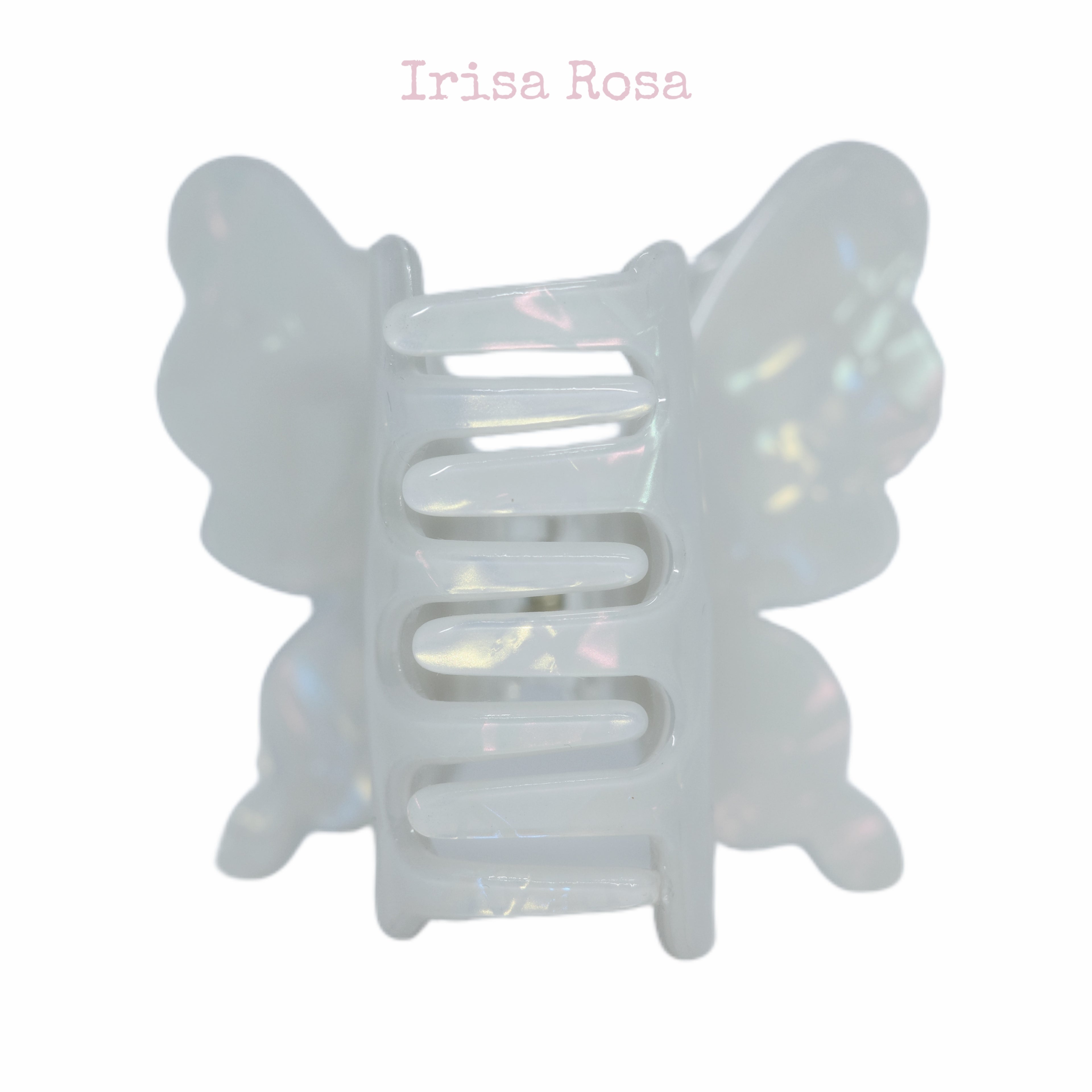 Flutter Duo Clip in White