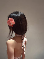 Orchid Barrette in Peach