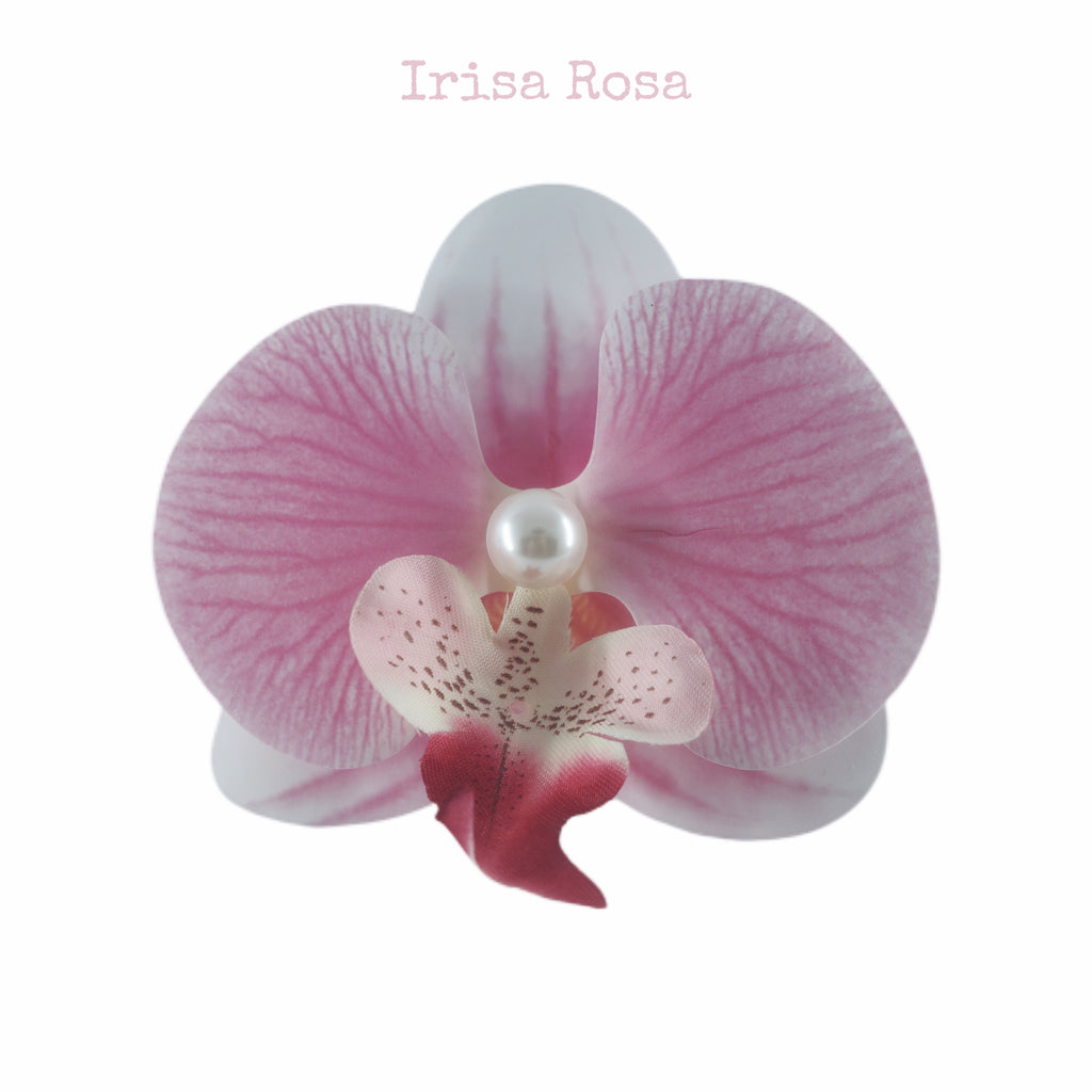 Orchid Barrette in Pink Salt