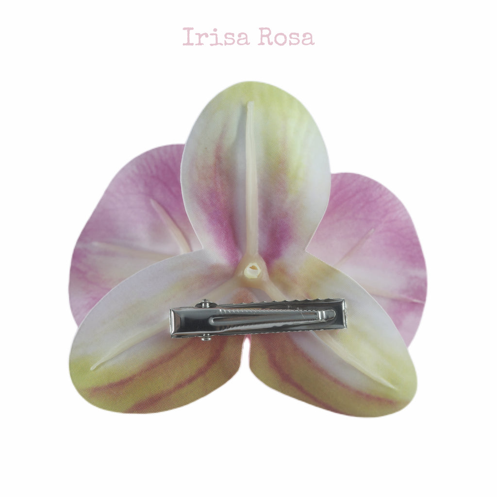 Orchid Barrette in Pitaya