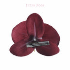 Orchid Barrette in Ruby