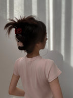 Petit Rose Hair Claw in Pink