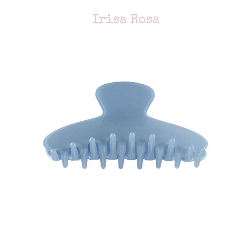 Angled view of Big Dipper Hair Claw in Blue – matte finish with modern elegance