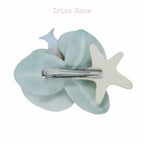 Blue Orchid Barrette – wedding hair accessory and floral barrette for women