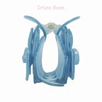 Blue rose hair claw clip – stylish hair accessory for weddings, dates, and everyday wear