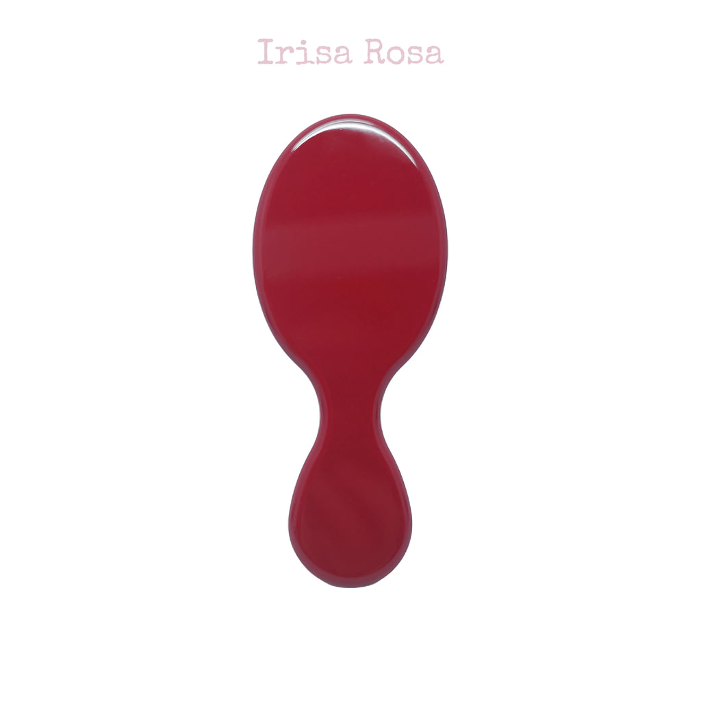 Irisa Rosa red hair brush with white bristles back – Mon Cheri collection