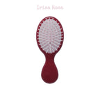 Irisa Rosa red hair brush with white bristles Front – Mon Cheri collection
