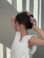 Elegant purple floral claw clip – perfect hair accessory gift for women