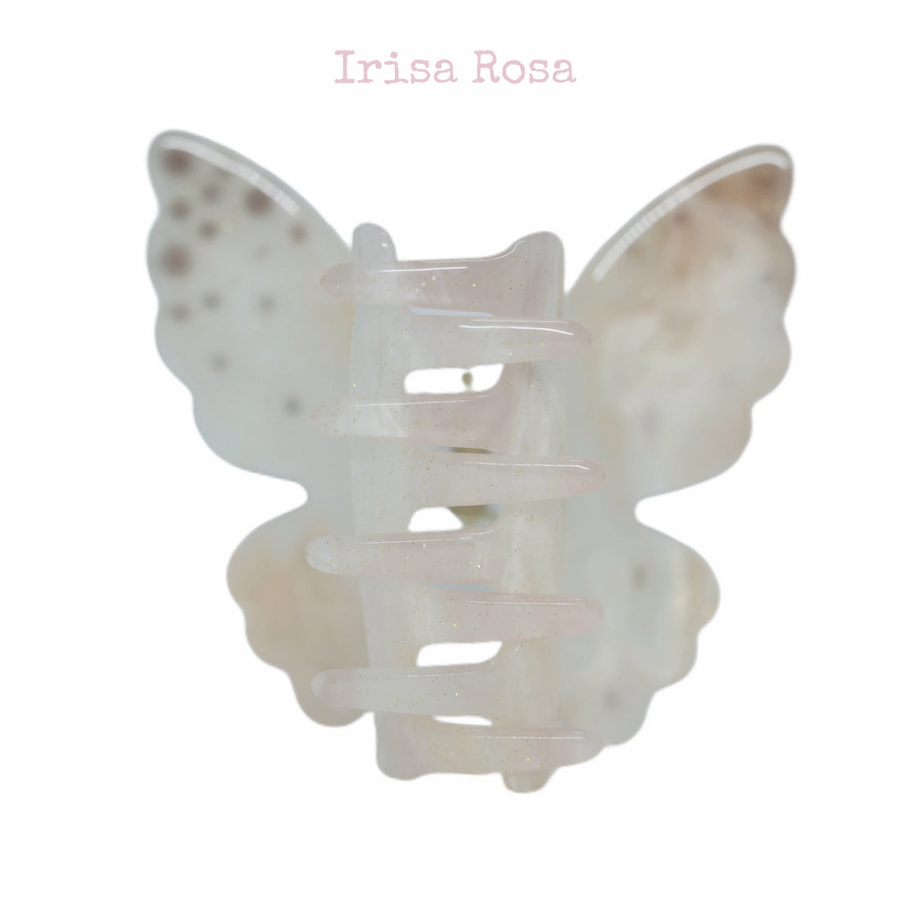 Orange Butterfly Hair Claw – stylish claw clip for everyday and wedding hairstyles