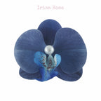 Orchid Barrette in Denim – blue orchid hair clip with casual charm