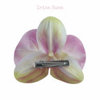 Back view of Pitaya Orchid Barrette – dragon fruit pink orchid hair clip