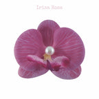 Orchid Barrette in Queenie – royal purple orchid hair clip