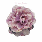 Purple Peony Hair Claw – elegant floral hair accessory for women