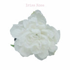 White Peony Hair Claw – elegant flower claw clip for women’s hair styling