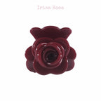 Petit Rose Hair Claw in Red – romantic floral claw clip accessory