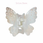 Sparkle Flutter Butterfly Claw Clip in Orange – cute hair accessory for women